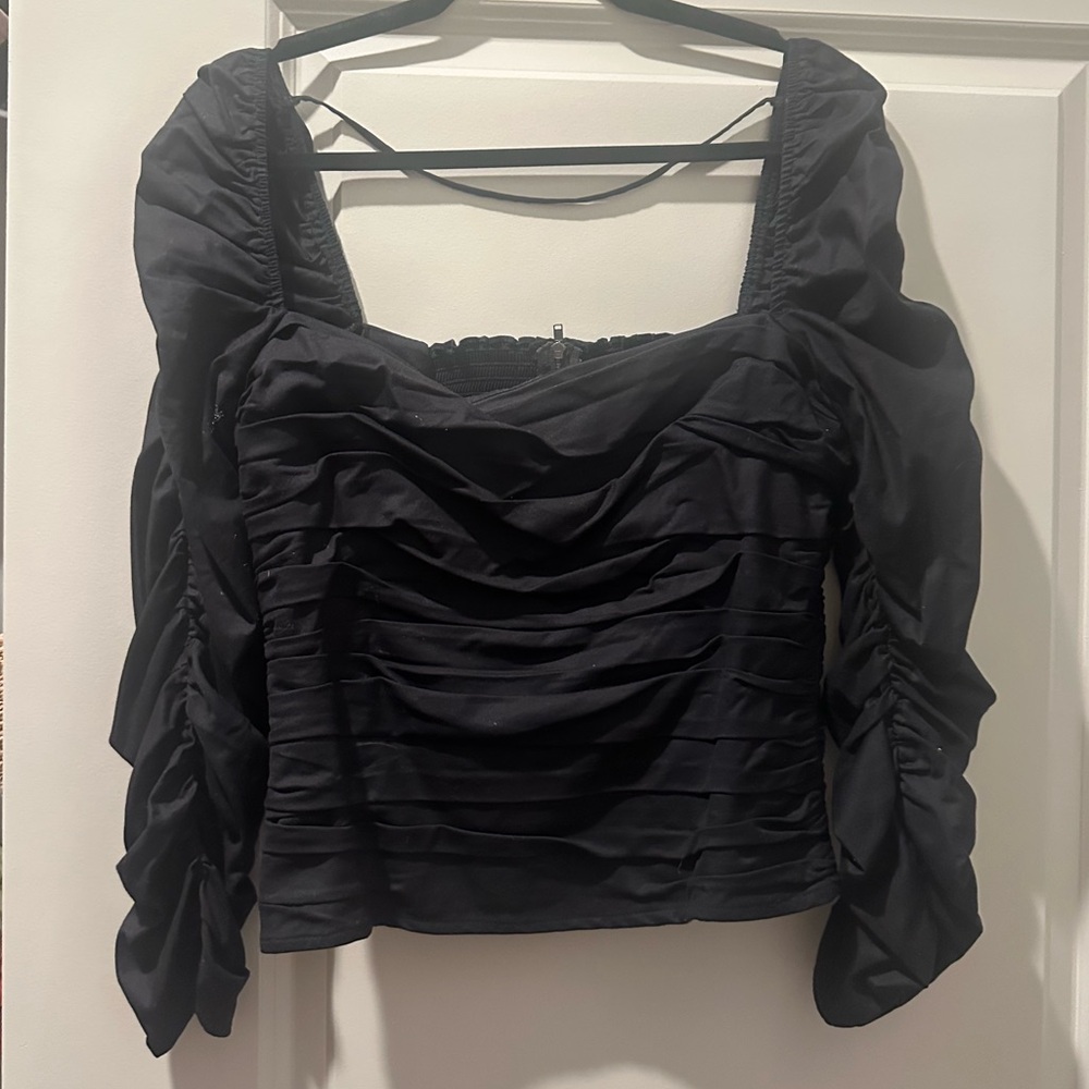 Reformation Black zip up top!